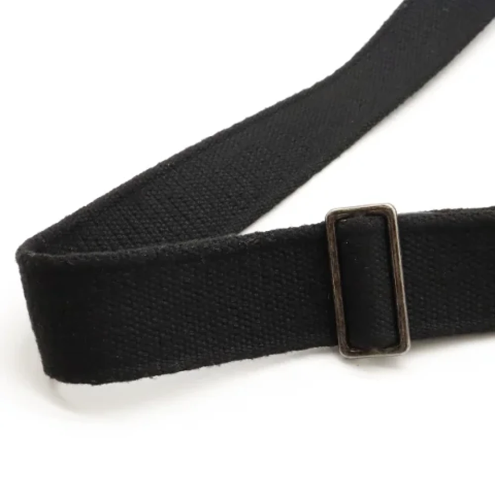 Chanel Vintage Pre-owned Canvas crossbody-bags Black Dames