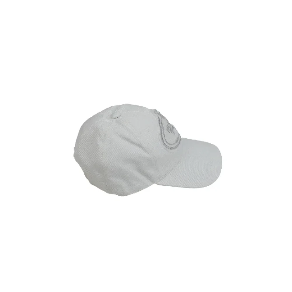 Prada Vintage Pre-owned Cotton hats White Dames