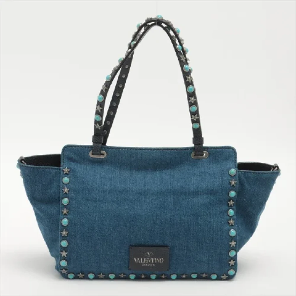 Valentino Vintage Pre-owned Denim handbags Blue Dames