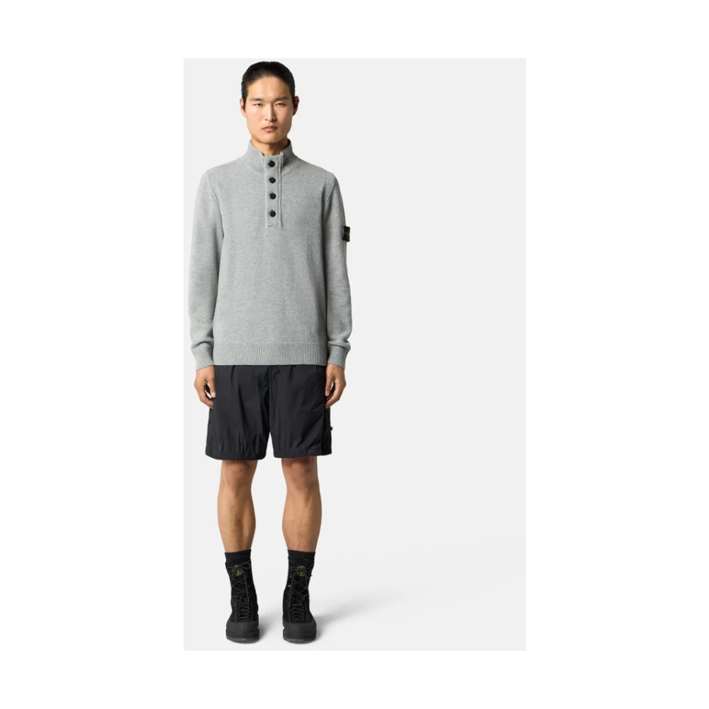 Stone Island - Woll-Rollkragenpullover - Knitwear - Herren - Grau - L - Bild 3