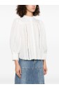 witte-button-up-band-kraag-shirt