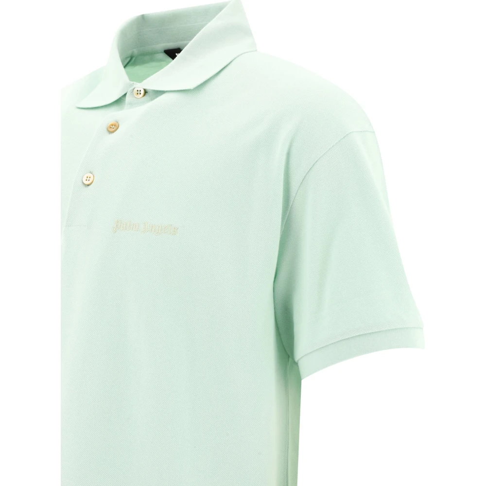 Palm Angels Polo Shirts Green Heren