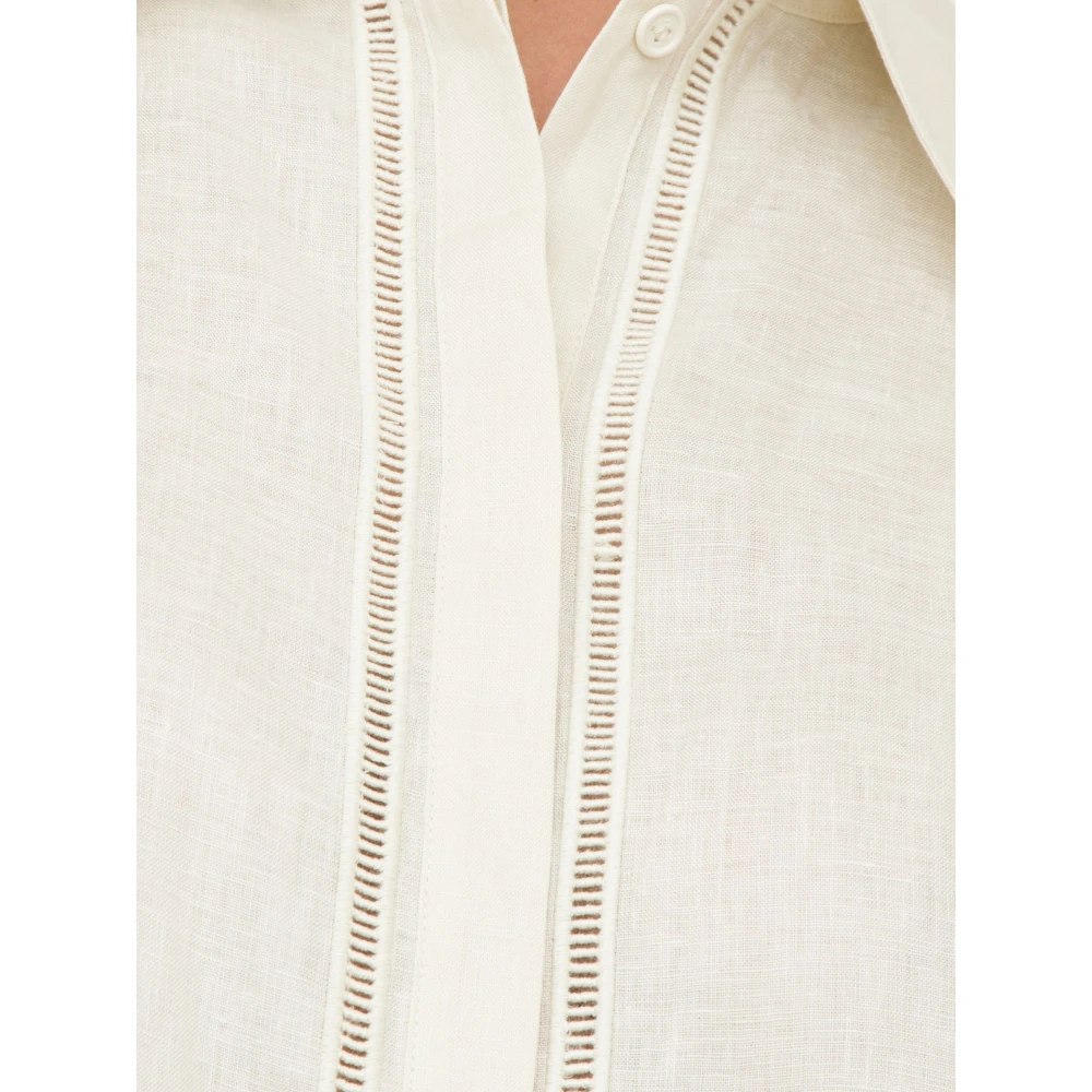 Max Mara Stijlvolle Blouse voor Vrouwen White Dames