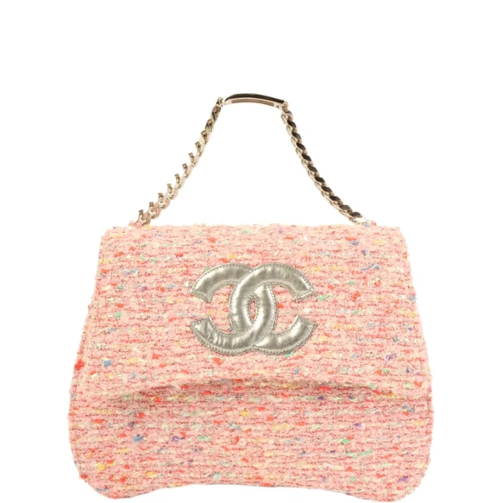 Chanel Vintage Pre-owned Fabric handbags Pink Dames