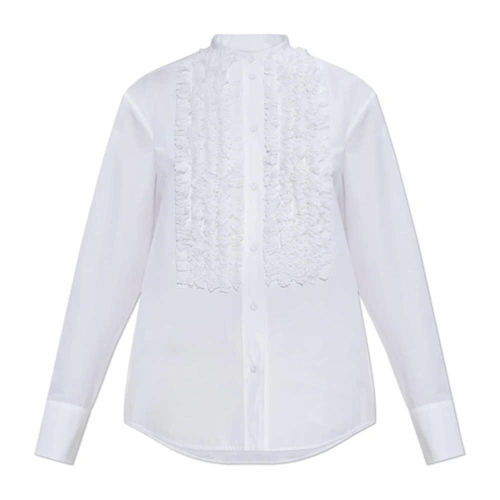 Jil Sander Blouse met jabot White Dames