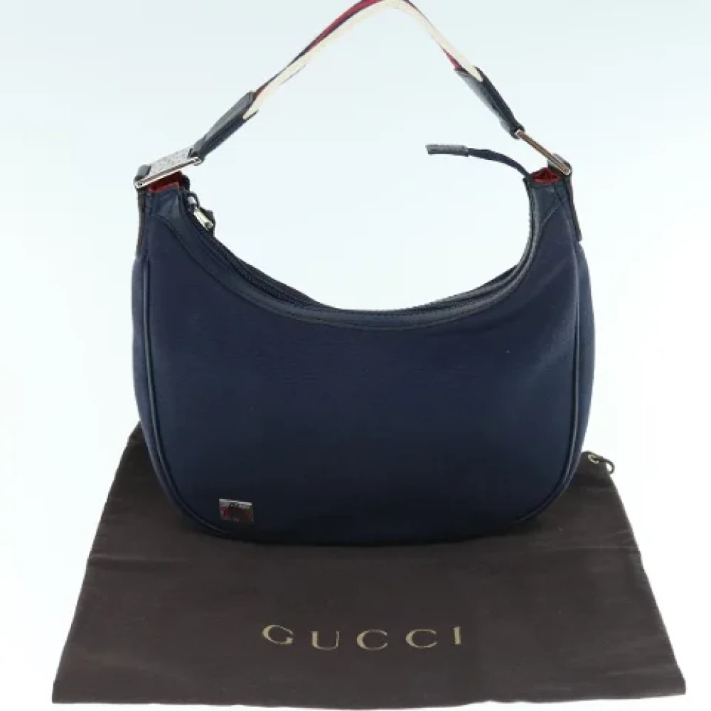 Gucci Vintage Pre-owned Canvas gucci-bags Blue Dames