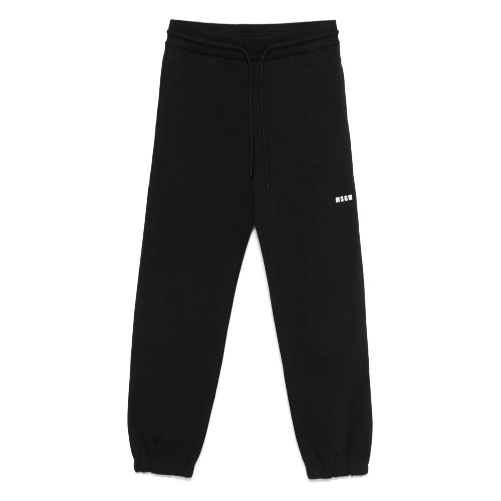 Msgm Fleece Sweatpants Black Dames