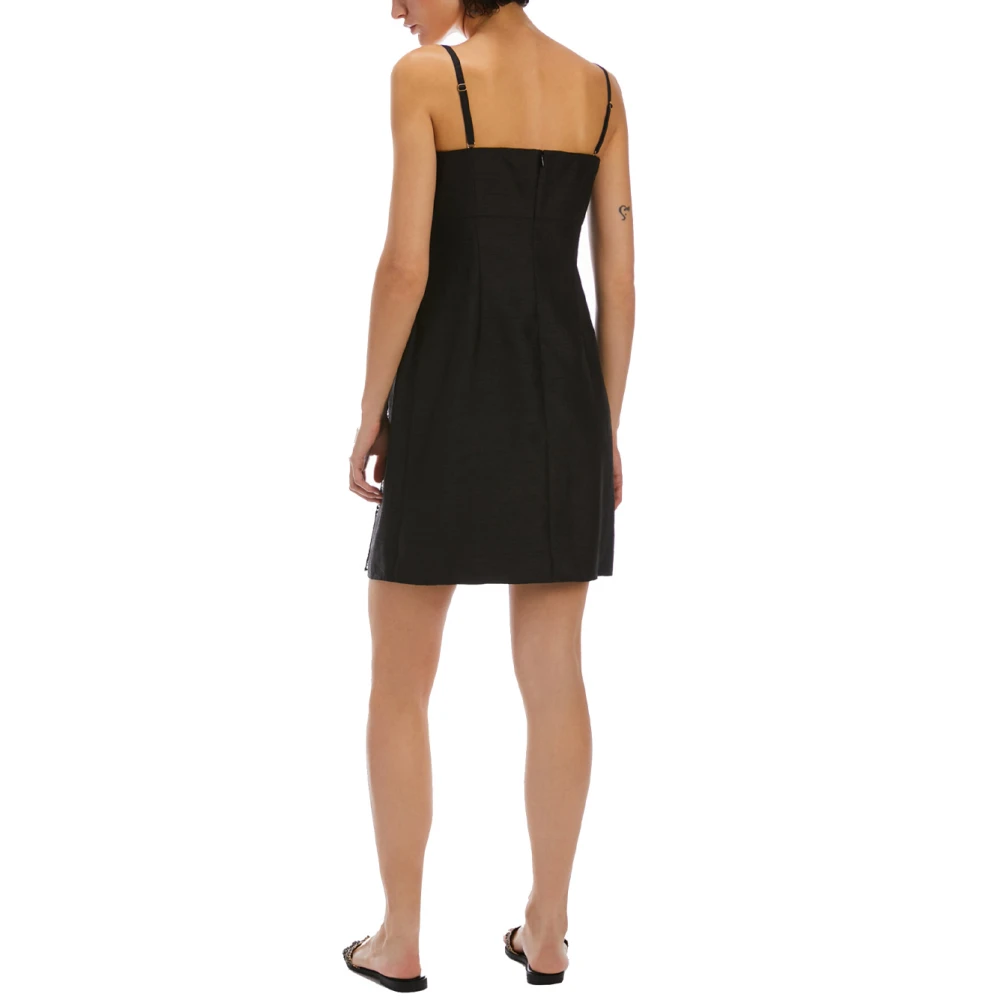 Pennyblack Jurk met Geometrisch Macramé Overlay Black Dames