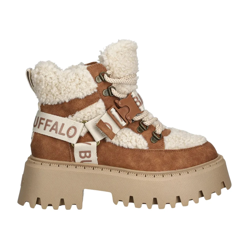 Buffalo Donna Beige Stivaletti Da Aspen Com Mid Warm - Immagine 2