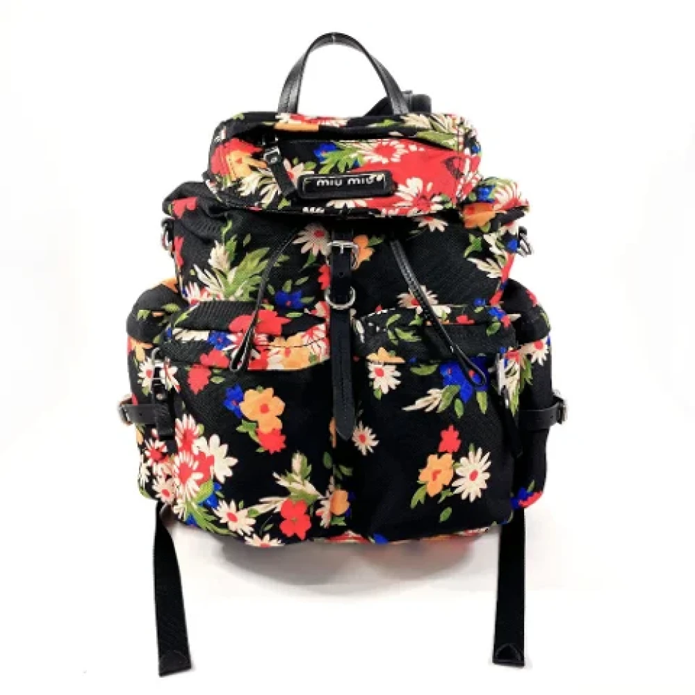 Miu Pre-owned Canvas backpacks Multicolor Dames