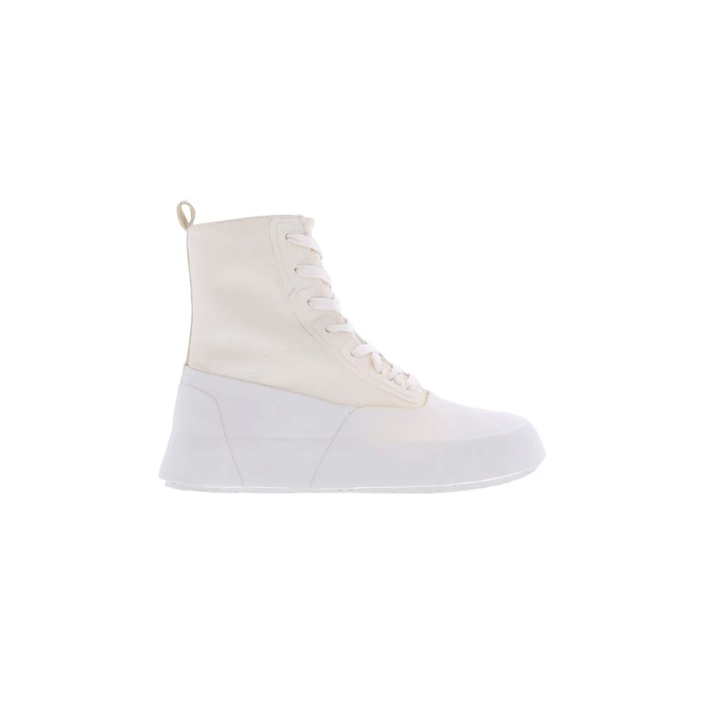 Ambush Leren Hi-Top Sneaker in Off- Heren Schoenen Wit