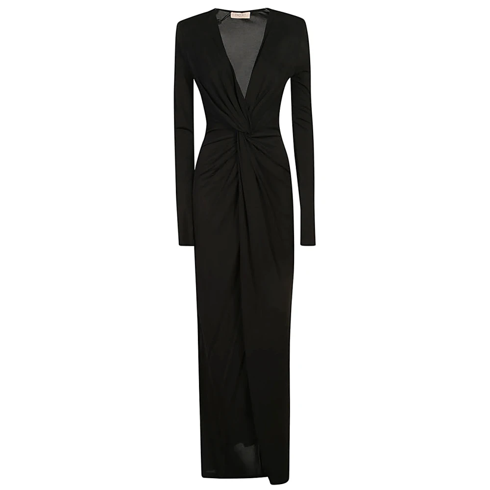 Twinset Zwarte Jurk Aw24 Black Dames