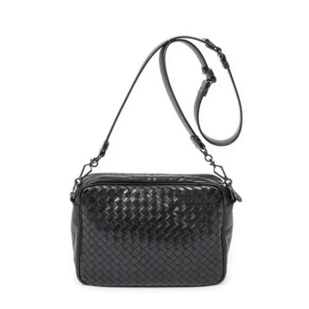 Bottega Veneta Vintage Pre-owned Leather shoulder-bags Black Dames