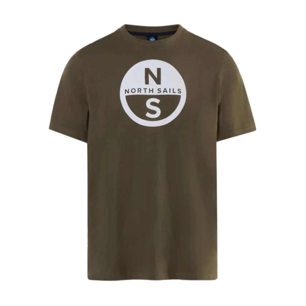 North Sails Men's Brown Cotton Big Logo T-Shirt - T-Shirts - 2XL- Tops