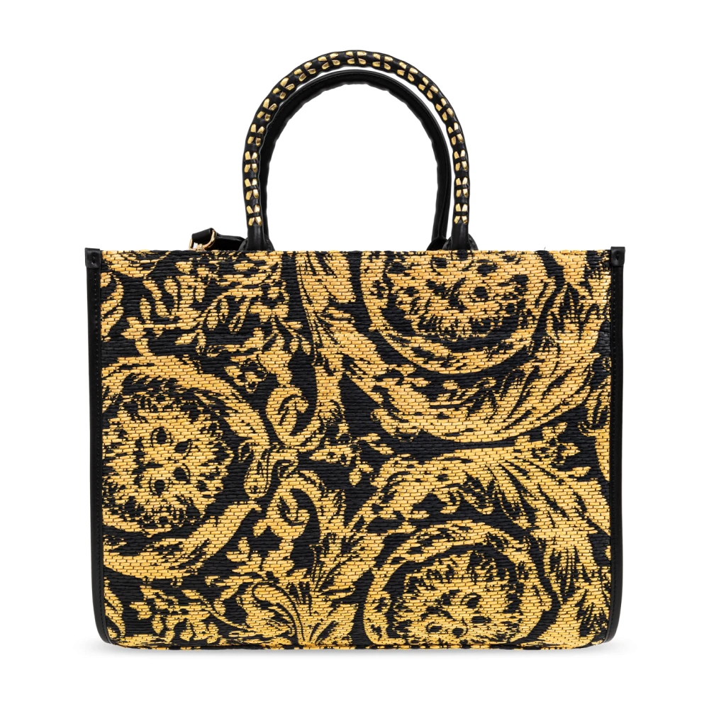 Versace Tas Athena Medium Black Dames