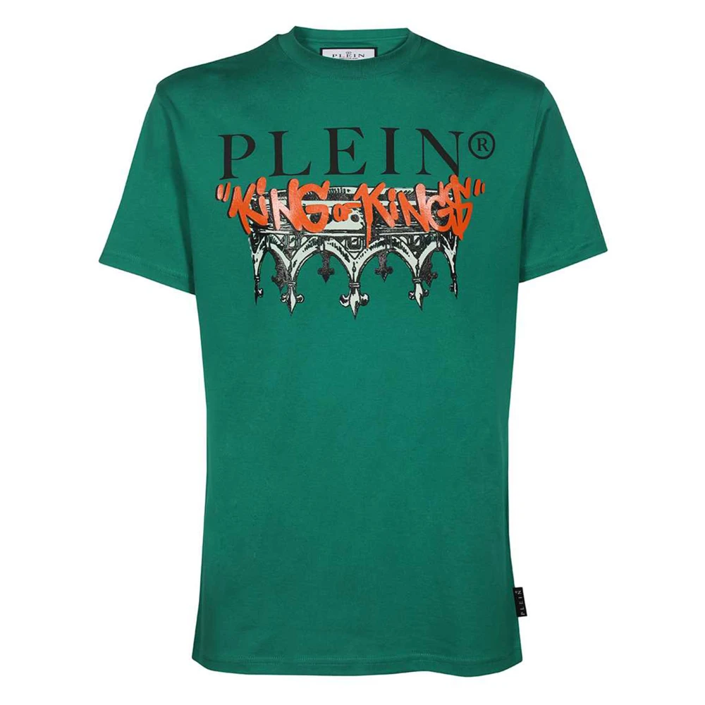 Philipp Plein Bomull T-shirt med stilnamn Green, Herr