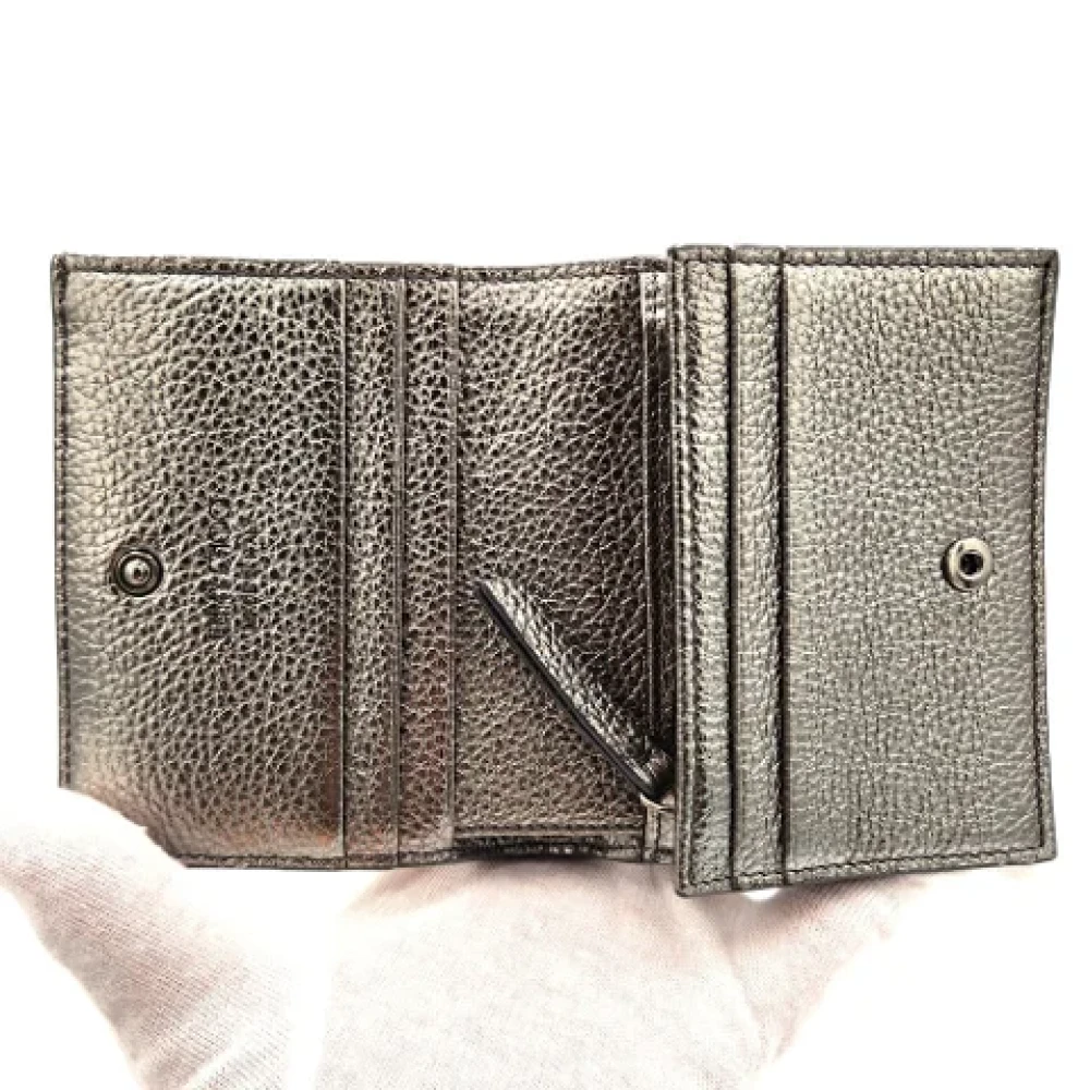 Jimmy Choo Pre-owned Leather wallets Gray Dames