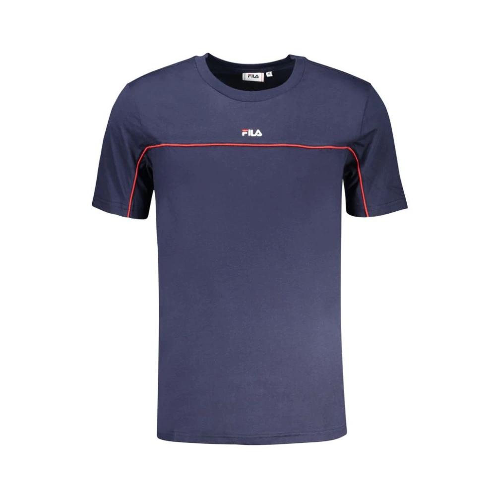 Fila Blauw Katoenen T-Shirt Blue Heren