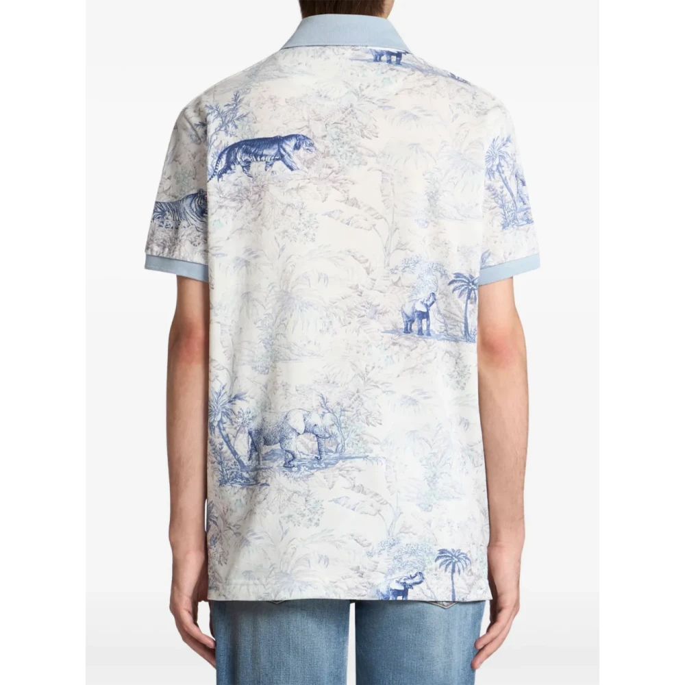 ETRO Safari Print Polo Shirt Multicolor Heren