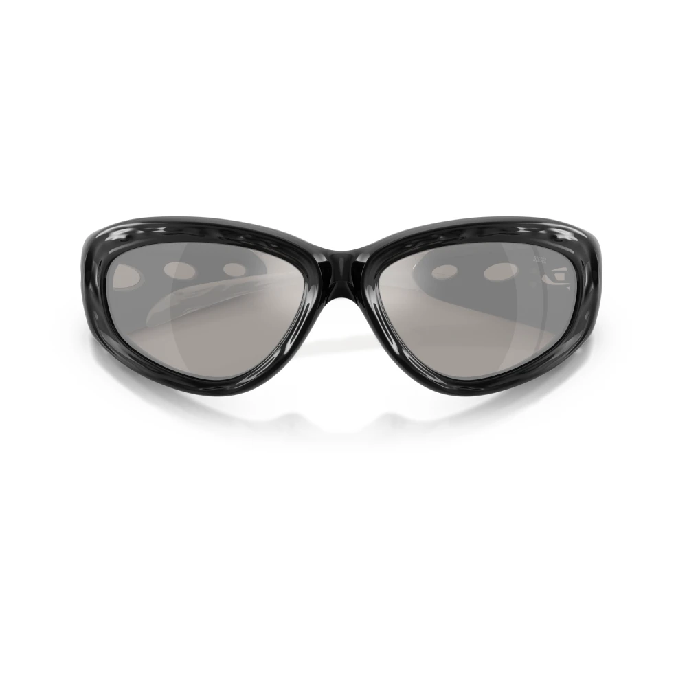 Diesel Unisex Grey Dl3015u 20016G Sunglasses Injected Black Pillow Mirror - Image 2
