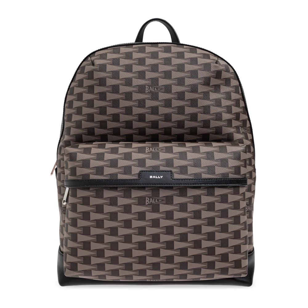 Bally Rugzak met bedrukt logo Brown Heren