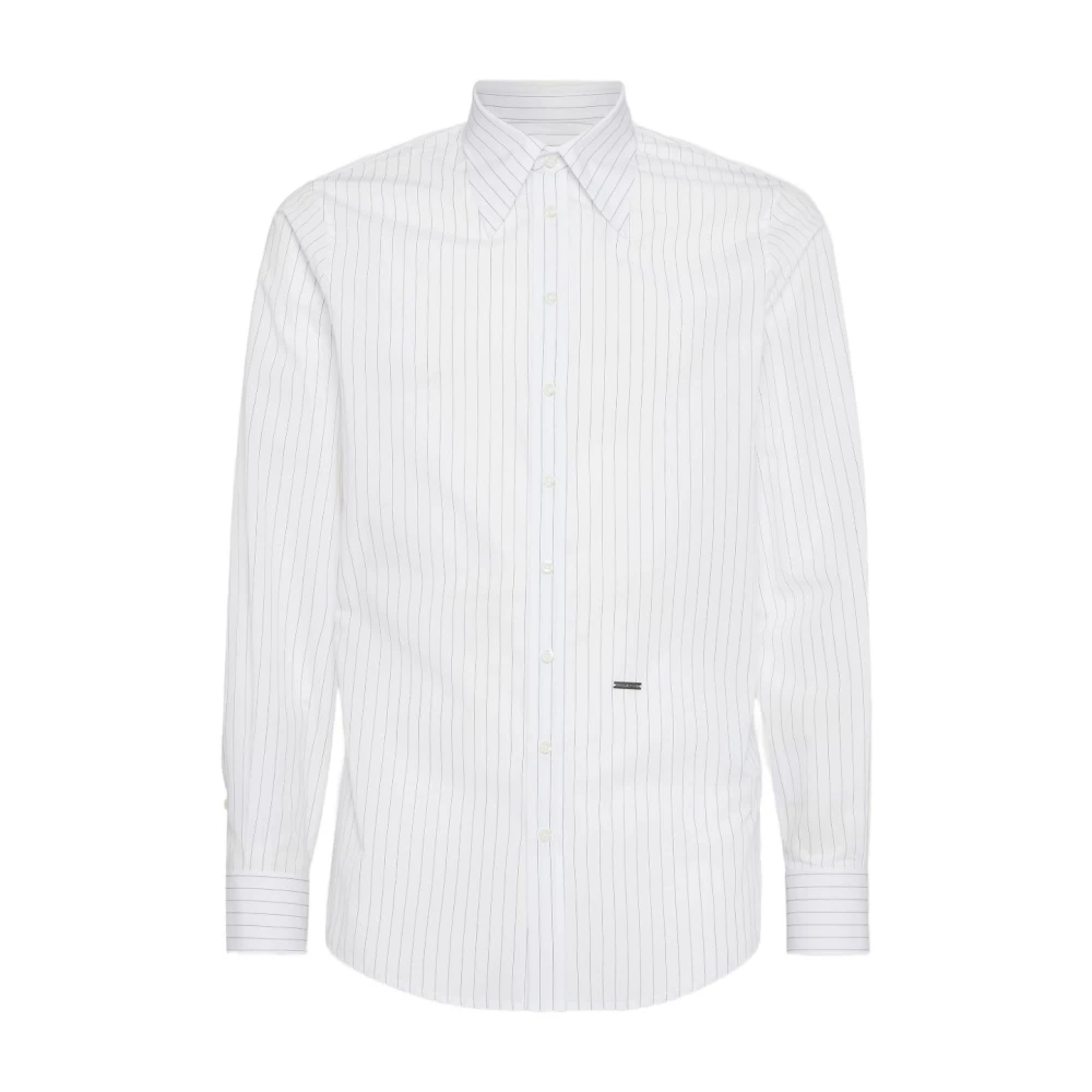 Dsquared2 Men's White Formal Shirts, M, Shirt For