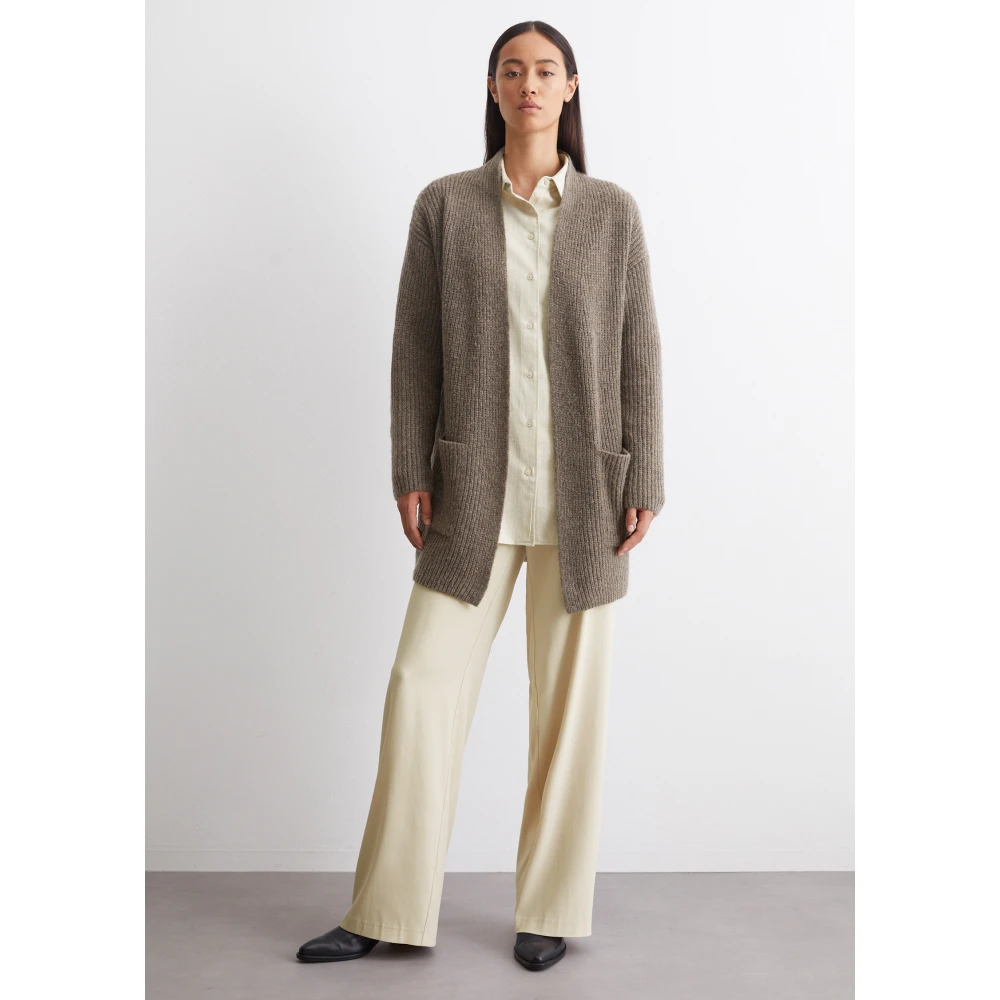 Marc O'Polo Open-front cardigan relaxed Brown Dames
