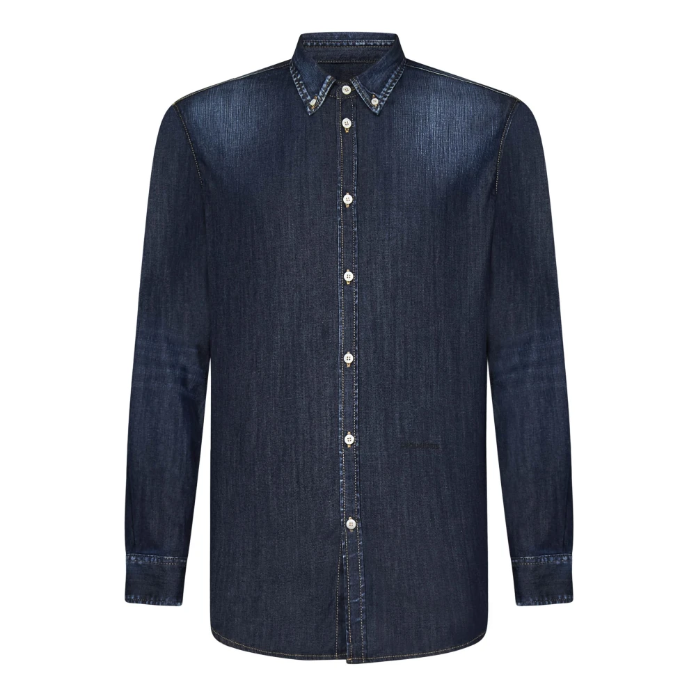 Dsquared2 Casual Shirts Blue Heren
