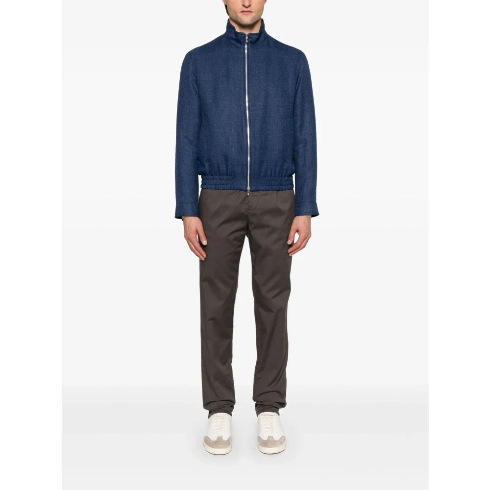 BRUNELLO CUCINELLI Blauwe Jas voor Mannen Blue Heren