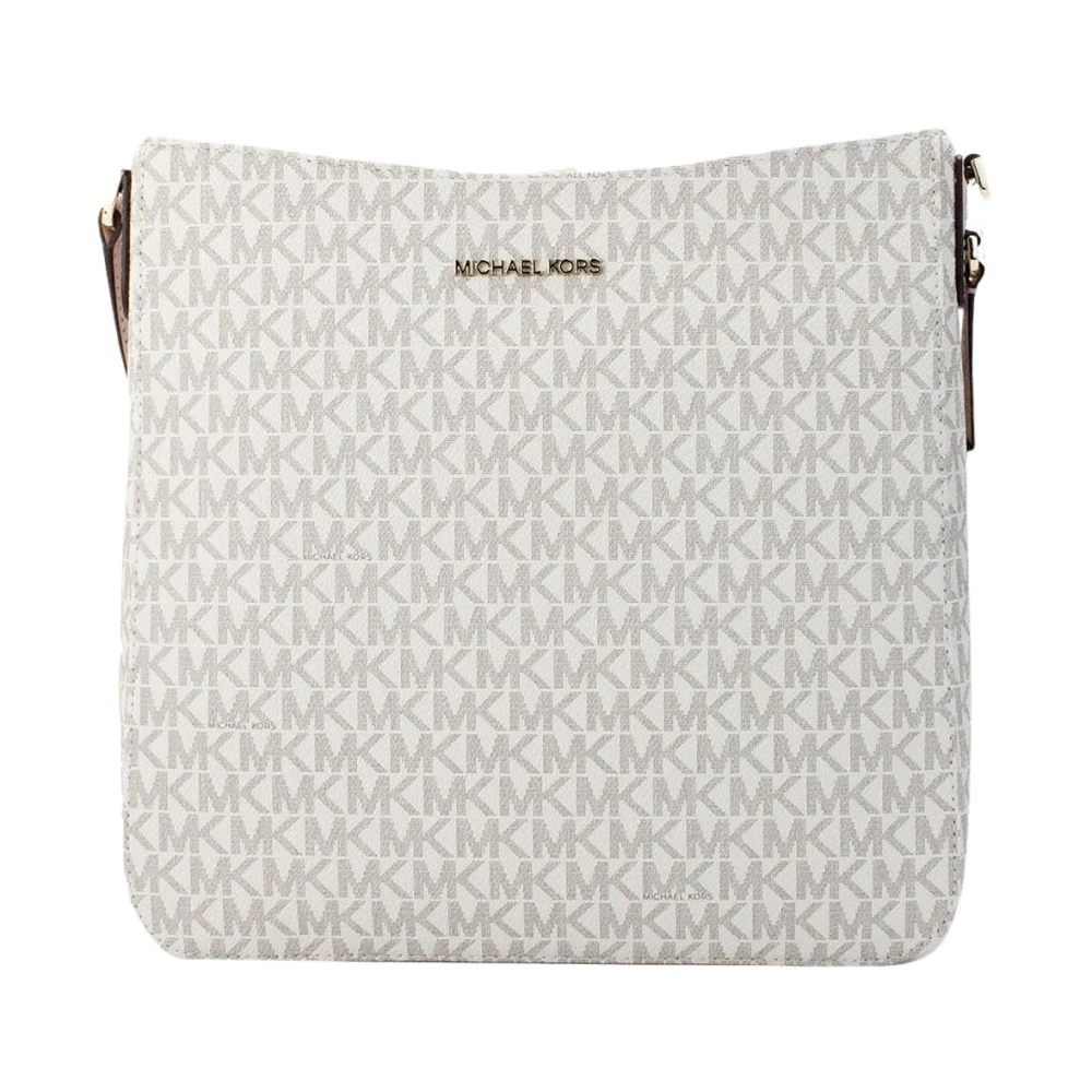 Michael Kors Stijlvolle Messenger Crossbody Tas White Dames