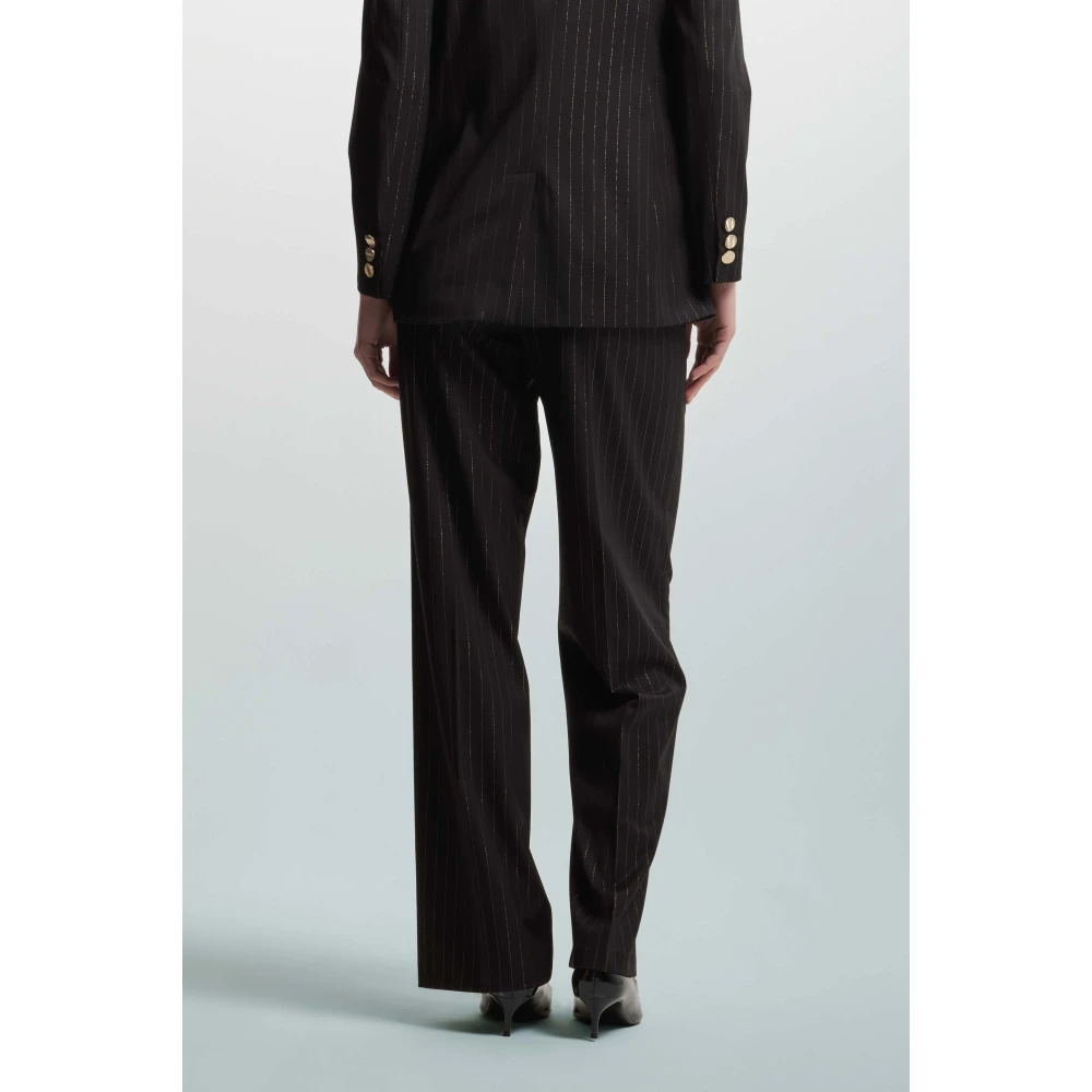 Kocca Elegante broek met glanzende krijtstrepen Multicolor Dames