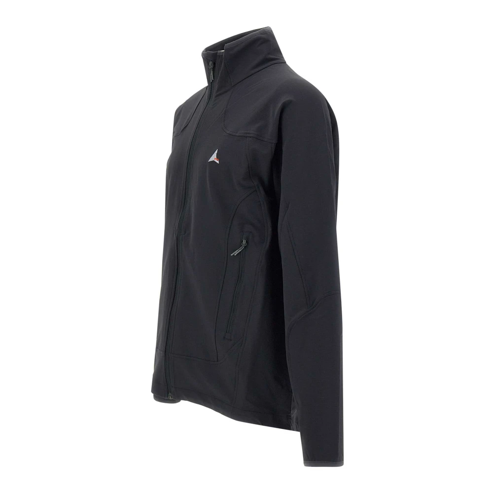 ROA Zwarte Softshell Jas met Ritssluiting Black Heren