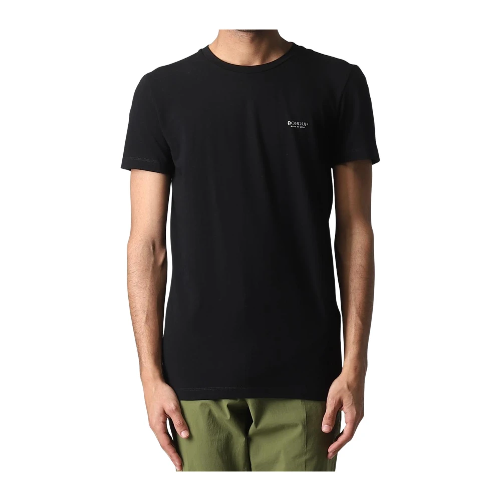 Dondup Zwarte T-shirts en Polos Black Heren