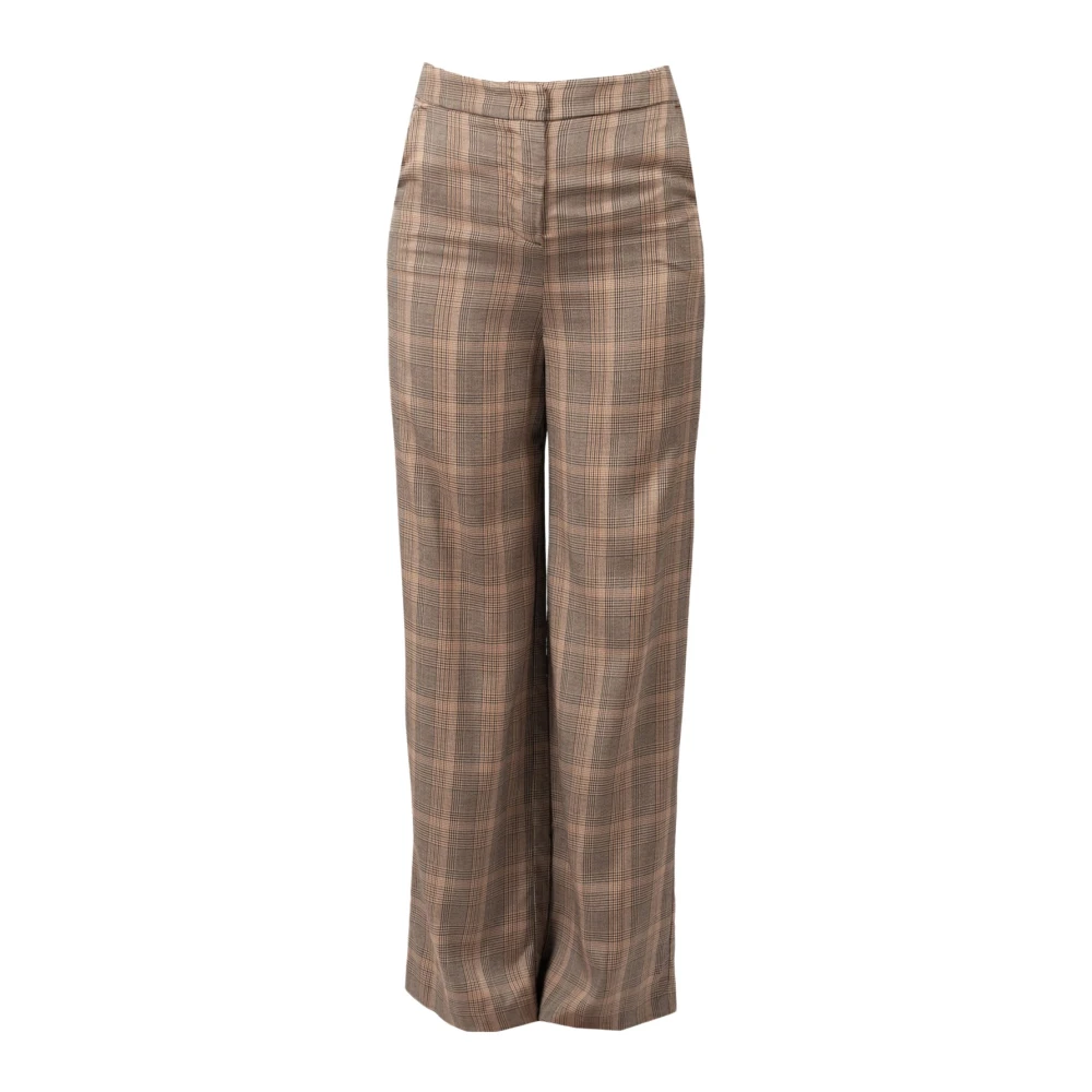 Pinko Retro Style High-Waisted Broek Brown Dames