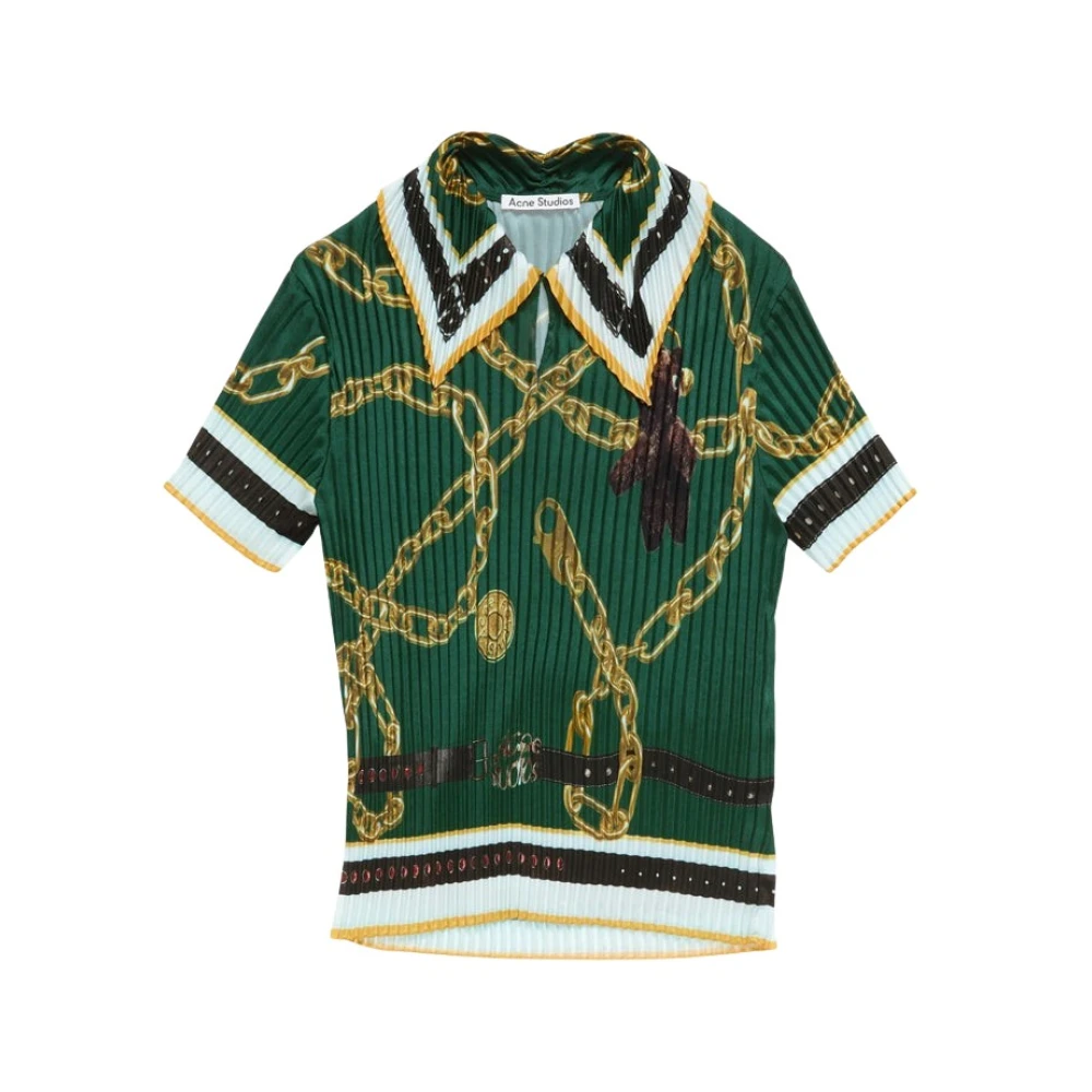 Acne Studios Multicolor Pleated Printed Blouse