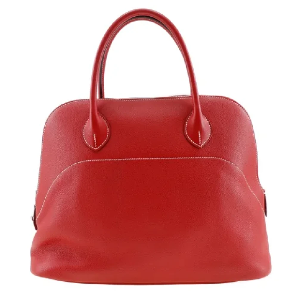 Hermès Vintage Pre-owned Fabric handbags Red Dames