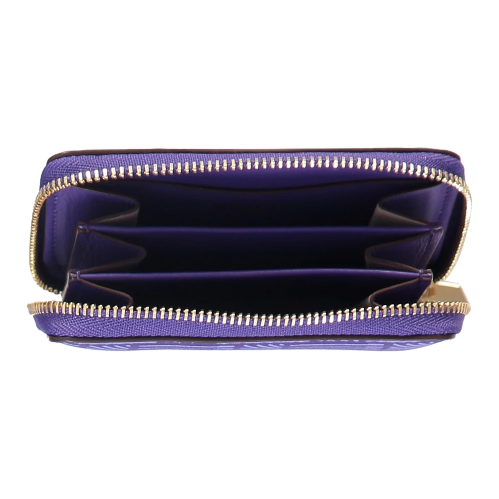 Moreau Paris Korrelig Leren Ritsportemonnee Purple Dames