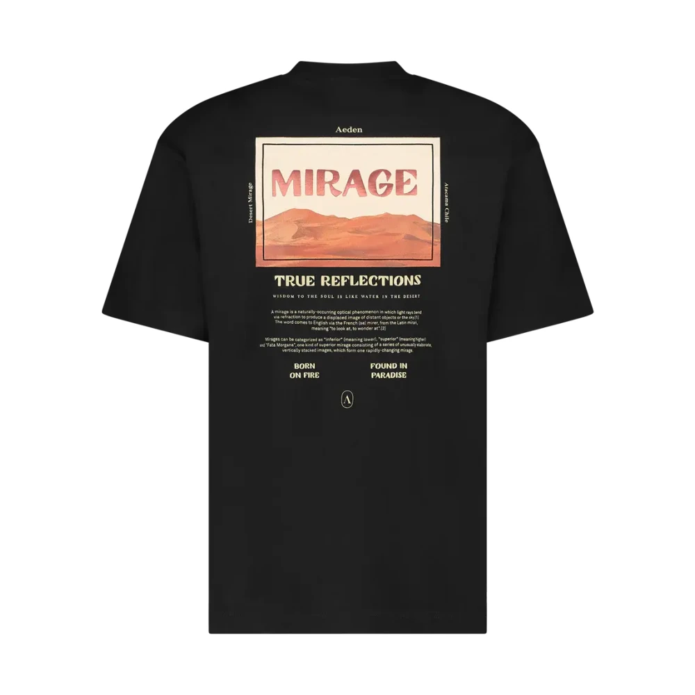Aeden Zwarte Tee Jeziah Stijlvol Shirt Black Heren