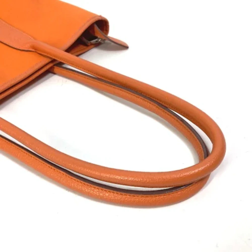 Hermès Vintage Pre-owned Fabric shoulder-bags Orange Dames