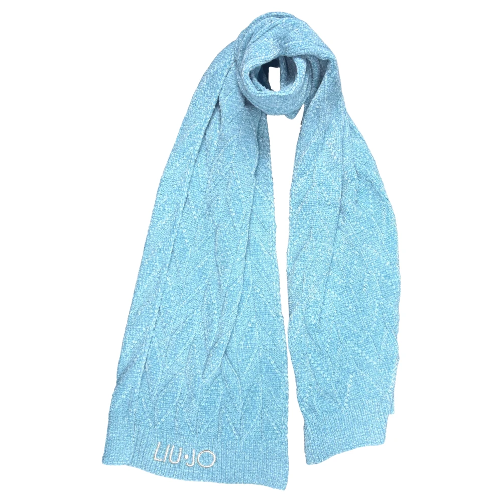 Liu Jo Women's Blue Winter Scarves, One Size, Sciarpa