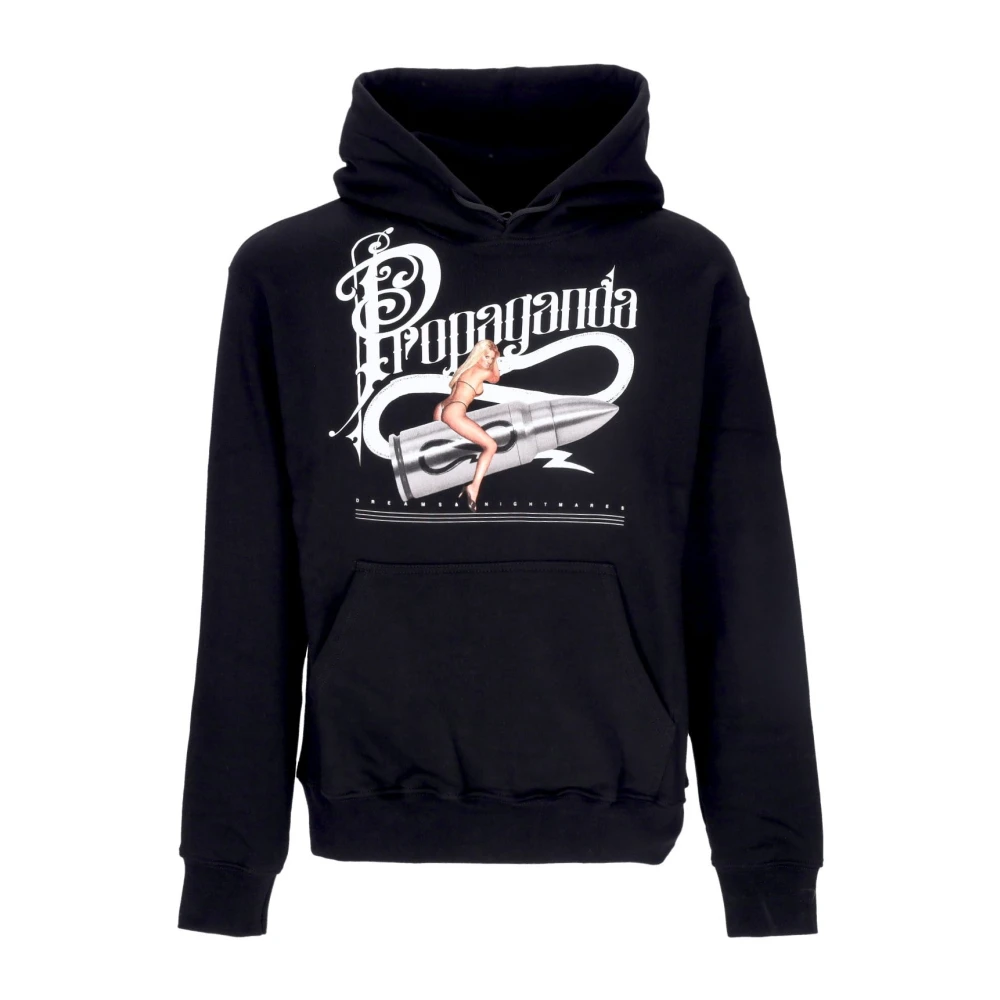 Propaganda Zwarte Dreams Hoodie met Kangoeroezak Black Heren