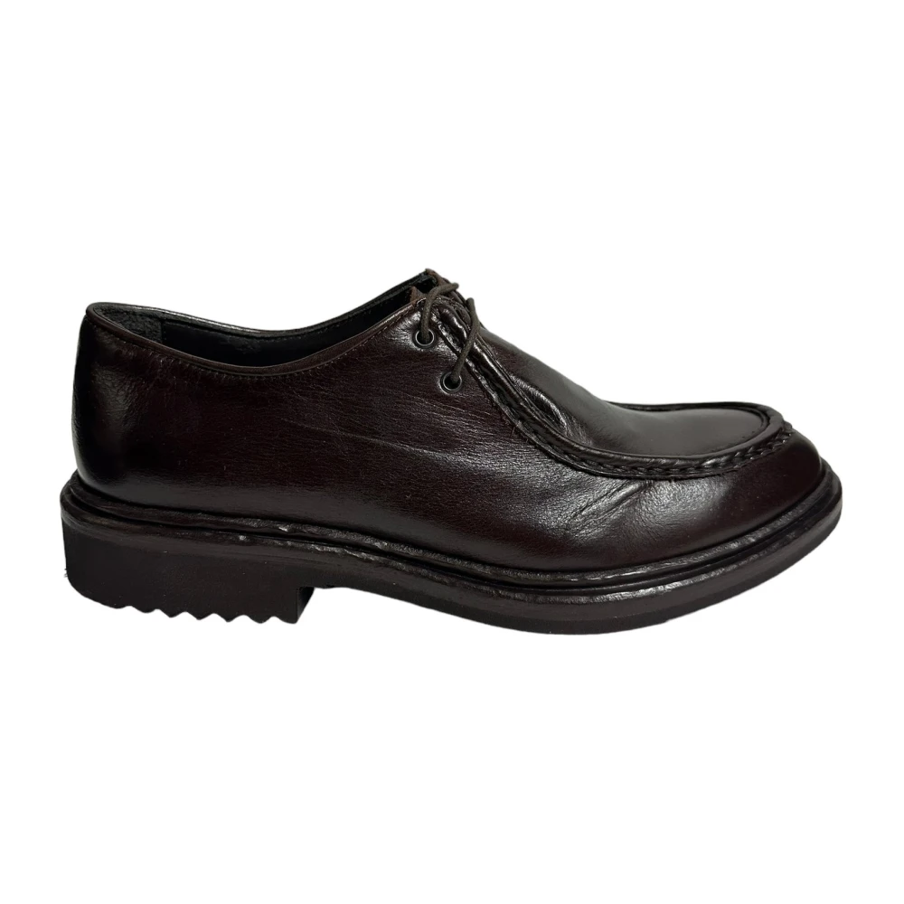 Marechiaro 1962 Bruine leren ingenieursstijl schoenen Brown Heren