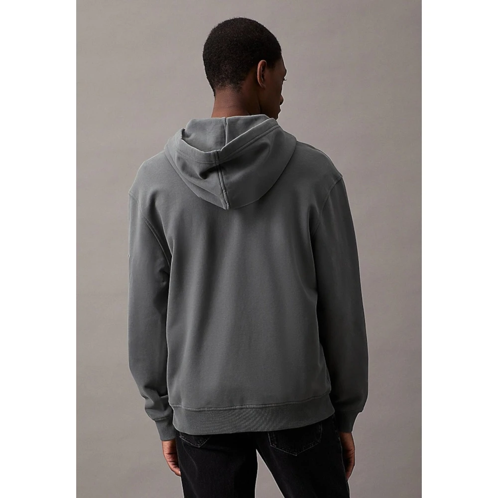 Calvin Klein Jeans Endless Grey Hoodie met Ritssluiting Gray Heren