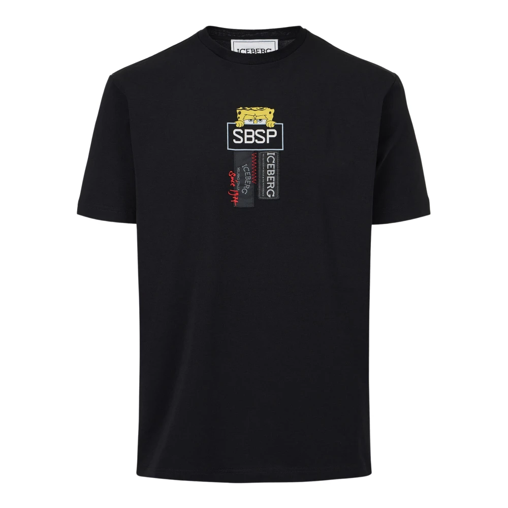 Iceberg - Tops > T-Shirts - Black - Iceberg - Modalova