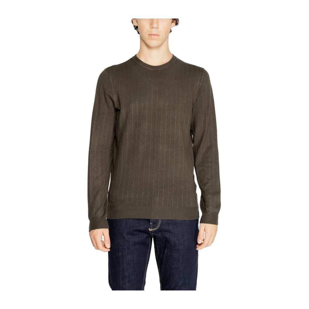 Antony Morato Gebreide Viscosemix Trui Green Heren