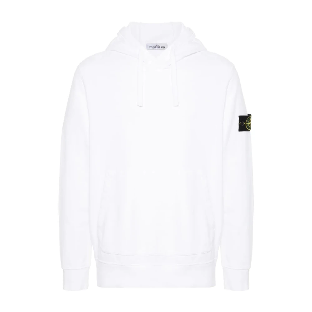 Stone Island Stijlvolle witte sweatshirt voor mannen White Heren
