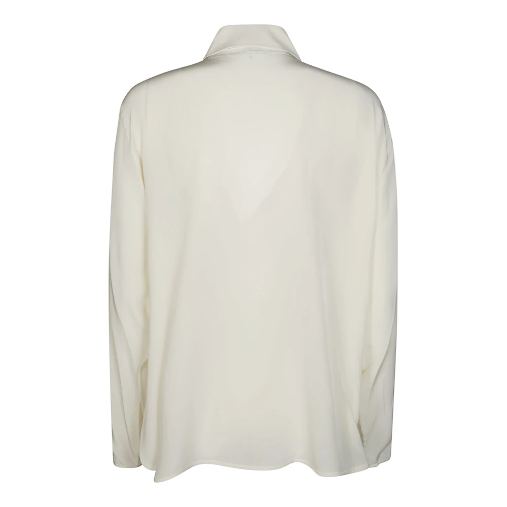 Victoria Beckham Ruffle Blouse Beige Dames
