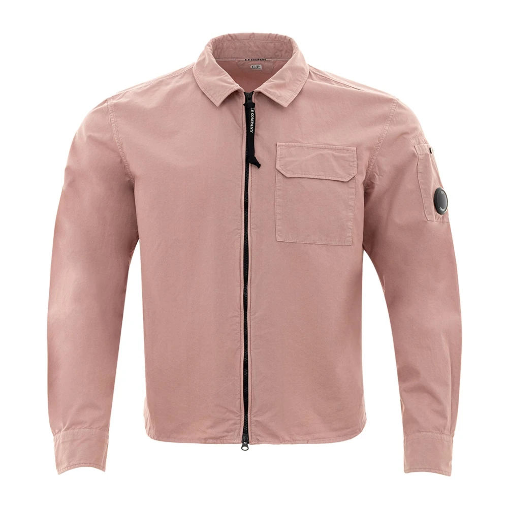 C.P. Company Roze Overshirt met Rits Pink Heren