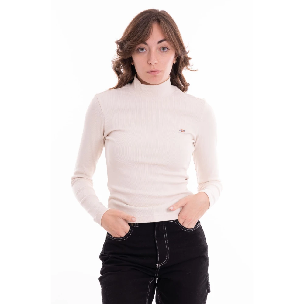 Dickies Lange Mouw Marysville Dames T-shirt White Dames