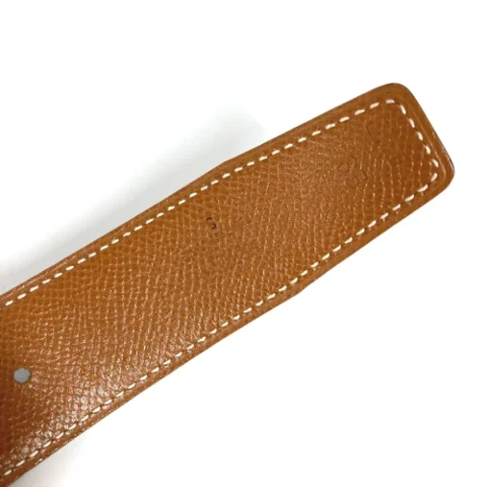 Hermès Vintage Pre-owned Leather belts Black Dames
